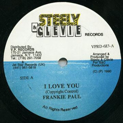 Frankie Paul / Steely & Clevie I Love You Vinyl 12" USED
