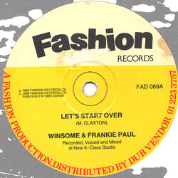 Winsome / Frankie Paul / The A-Class Crew Let's Start Over / W.B. Meets F.B. USED VINYL 12INCH