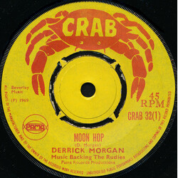 Derrick Morgan / Reggaeites Moon Hop / Harris Wheel USED VINYL 7INCH 45 RPM SINGLE
