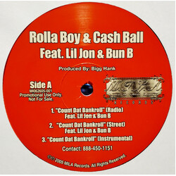 Rolla Boy / Cash Ball Count That Bankroll / Kill That Noise USED VINYL 12INCH 33 S RPM PROMO
