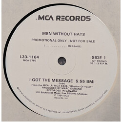 Men Without Hats I Got The Message USED VINYL 12INCH 33 S RPM PROMO