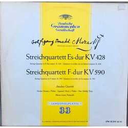 Wolfgang Amadeus Mozart / Amadeus-Quartett Mozart: Streichquartett Es-Dur KV 428/F-Dur KV 590 Vinyl LP USED