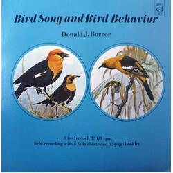 Donald J. Borror Bird Song And Bird Behavior Vinyl LP USED