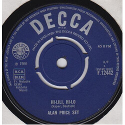 The Alan Price Set Hi-Lili, Hi-Lo USED VINYL 7INCH 45 RPM