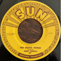 Sonny Burgess Red Headed Woman / We Wanna Boogie USED VINYL 7INCH 45 RPM SINGLE STYRENE
