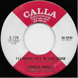 Charlie Hodges I'll Never Fall In Love Again Vinyl 7" USED