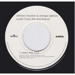 Whitney Houston / Enrique Iglesias Could I Have This Kiss Forever Vinyl 7" USED