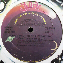 Dynasty I Don't Want To Be A Freak (But I Can't Help Myself) USED VINYL 12INCH 33 S RPM SINGLE