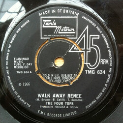 Four Tops Walk Away Renee USED VINYL 7INCH 45 RPM SINGLE