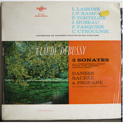 Claude Debussy / Orchestre De Chambre Jean-François Paillard 3 Sonates Pour Violoncelle & Piano Vinyl LP USED