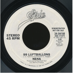 Nena 99 Luftballons USED VINYL 7INCH SINGLE PROMO STYRENE