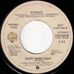 Prince Dirty Mind USED VINYL 7INCH 45 RPM SINGLE PROMO STEREO MONO