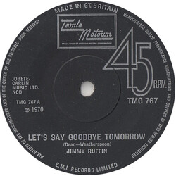 Jimmy Ruffin Let's Say Goodbye Tomorrow USED VINYL 7INCH 45 RPM SINGLE
