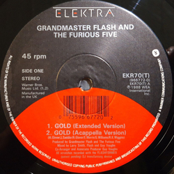 Grandmaster Flash & The Furious Five Gold Vinyl 12" USED