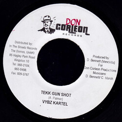 Vybz Kartel Tekk Gun Shot USED VINYL 7INCH 45 RPM