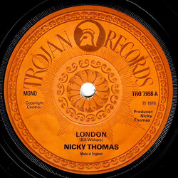 Nicky Thomas London / What Love Is USED VINYL 7INCH 45 RPM MONO