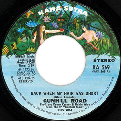 Gunhill Road Back When My Hair Was Short Vinyl 7" USED