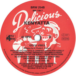 Kenyatta I Wanna Do Something Freaky To You / Good Vibes USED VINYL 12INCH PROMO