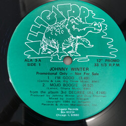 Johnny Winter I'm Good USED VINYL 12INCH 33 S RPM EP PROMO