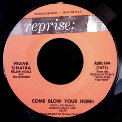 Frank Sinatra / Nelson Riddle And His Orchestra Come Blow Your Horn USED VINYL 7INCH 45 RPM SINGLE STYRENE