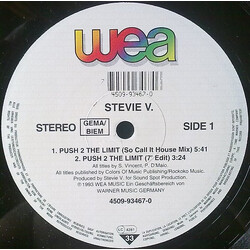 Adventures Of Stevie V. Push 2 The Limit VINYL 12" USED