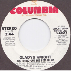 Gladys Knight You Bring Out The Best In Me USED VINYL 7INCH 45 RPM PROMO