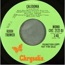 Robin Trower Caledonia USED VINYL 7INCH 45 RPM SINGLE PROMO STEREO MONO