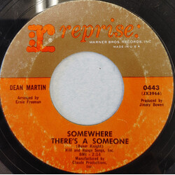 Dean Martin Somewhere There's A Someone / That Old Clock On The Wall USED VINYL 7INCH 45 RPM SINGLE
