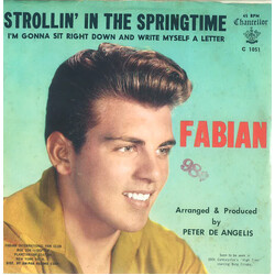 Fabian (6) Strollin' In The Springtime USED VINYL 7INCH 45 RPM SINGLE STYRENE