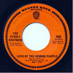Everly Brothers Love Of The Common People USED VINYL 7INCH 45 RPM SINGLE