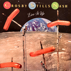 Crosby, Stills & Nash Live It Up Vinyl LP USED