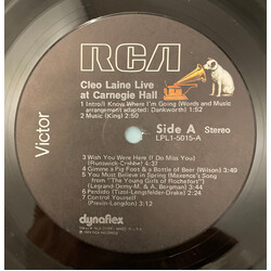 Cleo Laine Cleo Laine Live!!! At Carnegie Hall Vinyl LP USED