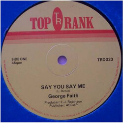 George Faith Say You Say Me USED VINYL 12INCH 45 RPM SINGLE