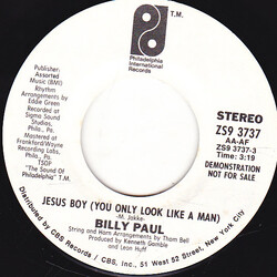 Billy Paul Jesus Boy (You Only Look Like A Man) USED VINYL 7INCH 45 RPM PROMO STEREO