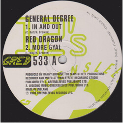 General Degree / Red Dragon / Spragga Benz In And Out / More Gyal / Mad House Tek Him Vinyl 12" USED