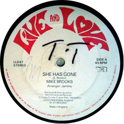 Mike Brooks She Has Gone Vinyl 12" USED