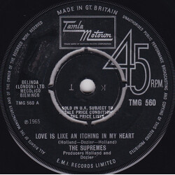 The Supremes Love Is Like An Itching In My Heart USED VINYL 7INCH 45 RPM SINGLE