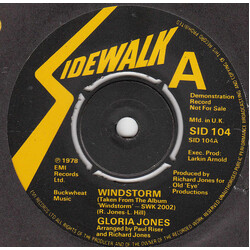 Gloria Jones Windstorm USED VINYL 7INCH 45 RPM PROMO