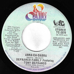 The DeFranco Family / Tony DeFranco Abra-Ca-Dabra / Same Kind A' Love USED VINYL 7INCH 45 RPM SINGLE