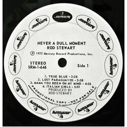 Rod Stewart Never A Dull Moment Vinyl LP USED