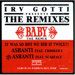 Ashanti Baby (Remix) USED VINYL 12INCH SINGLE PROMO 33 S RPM