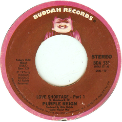 Purple Reign Love Shortage Vinyl 7" USED