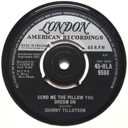 Johnny Tillotson Send Me The Pillow You Dream On USED VINYL 7INCH 45 RPM
