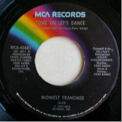 Midwest Franchise Come On Let's Dance USED VINYL 7INCH 45 RPM SINGLE