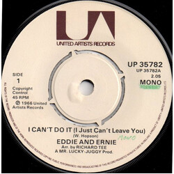 Eddie & Ernie I Can't Do It (I Just Can't Leave You) / Lost Friends USED VINYL 7INCH 45 RPM REISSUE MONO