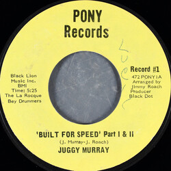 Juggy Murray Jones Built For Speed USED VINYL 7INCH 45 RPM STYRENE