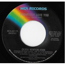 Olivia Newton-John I Honestly Love You / Let Me Be There USED VINYL 7INCH 45 RPM