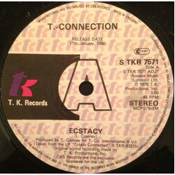 T-Connection Ecstacy USED VINYL 7INCH 45 RPM PROMO