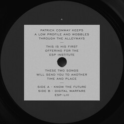 Patrick Conway (6) Know The Future / Digital Warfare USED VINYL 12INCH