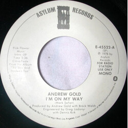 Andrew Gold I'm On My Way USED VINYL 7INCH 45 RPM PROMO